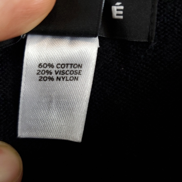 Trouve Men's Patchwork Black Pullover Sweater - Picture 7 of 7